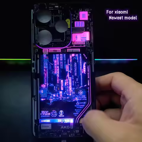 For Xiaomi Poco F6 Pro F6 F5 Poco X7 X6 X5 M6 Pro M5S Light Up Led Flash Case For Redmi Note 14 13 1