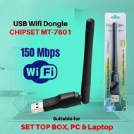 Usb Wifi Dongle MT7601 Wireless Adapter Receiver PC Laptop Set Top Box DVB T2 Tool Device Antenna