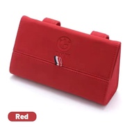 High quality Car glasses case suede environmental protection material sun glasses holder box car vis