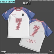 【Free Custom Name & Number】Unique Nation Printed Jersey Design Kasual Simple Kain Microfiber
