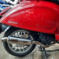 WRC knalpot type wr 7 long vespa free request 100% original