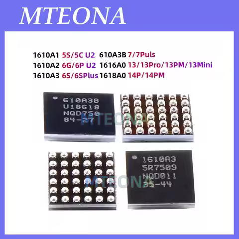 50Pcs 1610A1 1610A2 610A3B 1610A3 1612A1 1614A1 1616A0 U2 USB For iPhone 5 6 7 8 XS 11 12 13 14 Por 