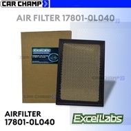 AIR FILTER for Toyota Fortuner 2006 - 2015 , Innova / Hilux 2011 - 2017 ( 17801-0L040 ) 4x4b