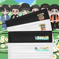 爆品热销！0713再就业男团【口罩】明星三层创意粉丝个性应援一次性印花周边0713 re-employment men's team [mask] star速发！