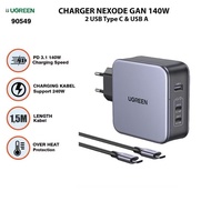 Ugreen charger GAN 140Watt PD type C to c pay charging 90549 140W