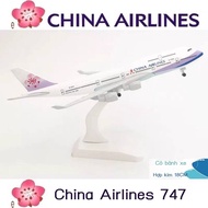 China Airlines Boeing B747-400 aircraft model, alloy decorative gift