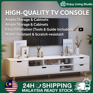 Wooden TV Console Rak TV Kabinet TV 3Ft-6Ft Large Storage TV Cabinet Almari TV Easy Install  Living 