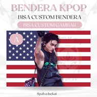 KPOP WOOYOUNG ATEEZ Flag KPOP Flag/ KPOP AMERICAN Flag/ KPOP Tapestry/ Kpop Tapestry/