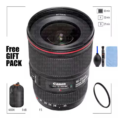 Constant f/4 maximum aperture Two ultra-low dispersion glass elements Lens For Canon EF 16-35mm f/4L