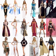 Halloween Children's Costume Male Egyptian Pharaoh Clothes Glamorous Queen Costume Prince Princess R