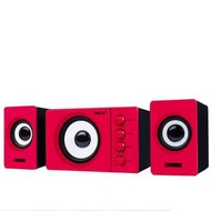 台式電腦音響迷你小低音砲手機筆記本通用2.1組合音箱(紅色)