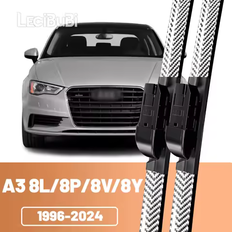 2pcs Front Windshield Windscreen Wiper Blades Carbon Fibre Wipers For Audi A3 8L 8P 8V 8Y 1996-2024 