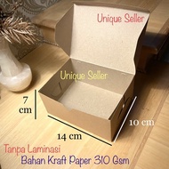 Kraft Box Box R3 Small size 14x10x7 Box Box Box Cake Bread Box R3K 14x10x7 Kraft 310 Gsm Box/ Box Bl