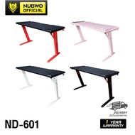 Nubwo ND-601 Gaming Desk โต๊ะเกมมิ่งมีไฟ LED ปรับไฟได้ 4 โหมด ขนาด 120x 60x72 cm มีที่วางแก้ว,คล้องห