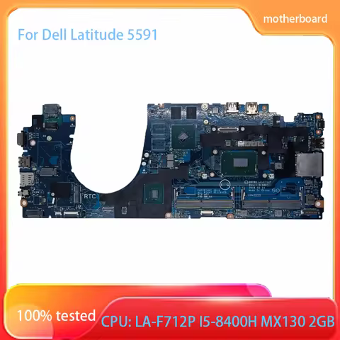 For Dell Latitude 5591 Motherboard DDP80 LA-F712P I5-8400H MX130 2GB 04XMP4