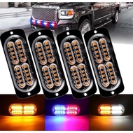 20 LED Strobe Light Emergency Flashing Beacon Warning Lamp 12V 24V Stroboscopes For Auto Car Truck  Amber White Red Blue