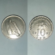 UANG LOGAM KUNO NEGARA MALAYSIA RM.10 Sen TAHUN 2001