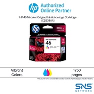 HP 46 Tri-Color Original Ink Advantage Cartridge - Compatible with HP Deskjet Ink Advantage 2020hc/2520hc AiO Printer/HP DeskJet Ink Advantage Ultra 2029/2529/4729 Printer