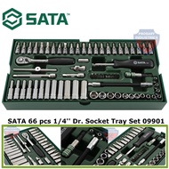 SATA 09901 66 pcs 1/4'' Dr. Socket Tray Set (mm size)
