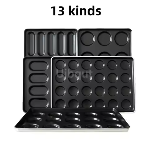 Baking Tray Pan mold Non-stick Baking Pastry Tools Hamburger Meat Egg Tart Biscuit Pan dessert cake 
