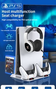 Lucky Fox LF-0589 PS5 多功能散熱風扇支架帶雙控充電器  bmsmckp Lucky Fox LF-0589 PS5 Multi-Function Cooling Fan Stan
