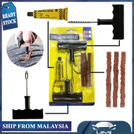 Car Van Motorcycle Bike Tubeless Tyre Tayar TIre Repair Kit Tools Tire Puncture Recovery Kit Alat Pe