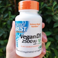 (Doctor's Best) Vegan D3 with Vitashine 2500 IU 60 Veggie Caps Vitamin D 3
