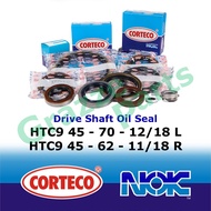 (1pc) NOK Corteco Drive Shaft Oil Seal Kenari Kelisa Myvi 1.3 2018 Viva Axia Alza Kancil 850 (45*70*12/18 , 45*62*11/18)