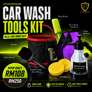 【CP CAR Detailer】Car Wash Tools Kit Set | Car Cleaning Brush Sponge Cloth Detailing Tools