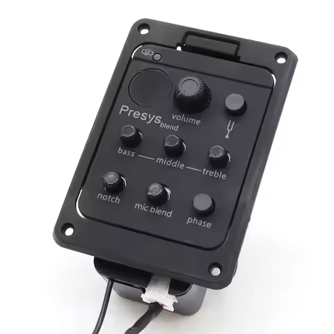 For Fishman Presys Blend 301 Guitar Pickup with Mic Acoustic Guitar Preamp EQ Equalizer Guitar Tuner
