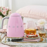 【SMEG】義大利大容量1.7L電熱水壺-粉紅色