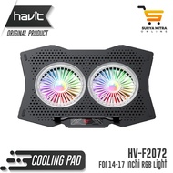 Havit Cooling Pad HV-F2072 For Laptop 14-17 Inch 2 Fan RGB Lighting