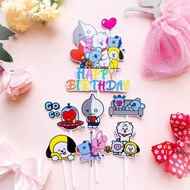 BT21 Kpop from BTS Minitop Birthday Cake Topper / Birthday Cake Decoration