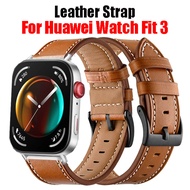 Leather Strap For Huawei Watch Fit 3 Smartwatch For Huawei Watch Fit 3 Replacement band Accessories