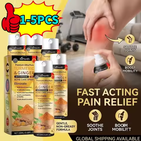 Turmeric Joint Care Spray Natural Ginger Body Massage Mist Moisturizing External Skin Care Spray Pai