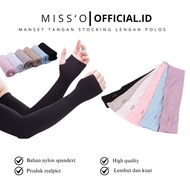 BEST SELLER MISSOOFFICIAL.ID ST1035 MANSET TANGAN HANDSOCK MUSLIMAH MANSET STOCKING LENGAN POLOS PRI