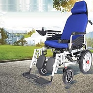 Heavy Duty With Headrest Foldable And Lightweight Powered Wheelchair Adjustable Backrest And Pedal Angle 360° Joystick