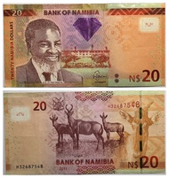 Namibia Banknote 20 Dollars 2011 XF+ Circulated.