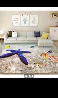 回饋價買大送小市價1,500元海之星3D地毯地墊超柔水晶絨140×200cm