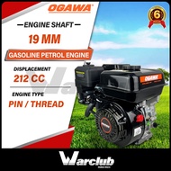 Warclub OGAWA Gasoline 7HP Petrol Engine 19mm Key Type / Thread Type 7HP Engine 212cc 6 Month Warran