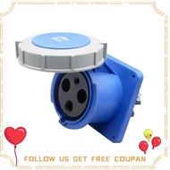 IEC 60309 6H IP67 Waterproof Industrial Connector Socket 3 Pin 63A 200V- 250V 2P+ E Female Adapter h