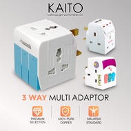 3 Way Adaptor Adapter Plug 3 Pin Socket Plug Extension Socket Multi Plug Socket With Switch Neon Plu