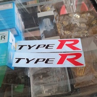 Sticker Type R Jdm Civic Fd, Turbo, Fk8, Fd, et al.