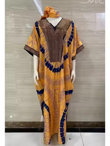 2025 new arrivals loose women/lady summer maxi dress long print short sleeve ankara african style