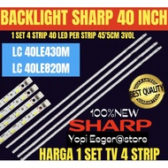 SHARP LCD TV BACKLIGHT 40 INCH LC40LE430M-LC40LE820M SHARP TV BACKLIGHT 40 INCH LC40LE430M