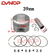 Piston for Suzuki  Lets4 lets5 V50G 4T,piston 39mm pin 10mm rings,gasket,cylinder set,50cc