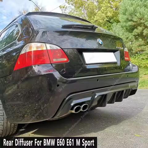 MP Style Gloss Black Rear Diffuser For Bmw For BMW E60 E61 5 Series M Sport 2004-2010 Rear Bumper Di