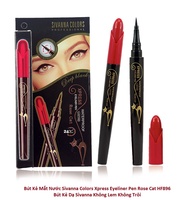Bút Kẻ Mắt Nước Sivanna Colors Xpress Eyeliner Pen Rose Cat HF896 - Bút Kẻ Dạ Sivanna Không Lem Khôn