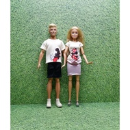 30 cm couple doll clothes