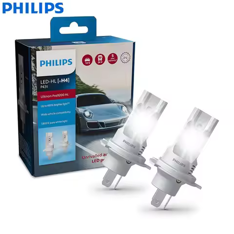 Philips Pro9200 LED H4 HB2 9003 Car Headlight P43t 12/24V Bulbs +400% Bright 5800K Power White Upgra